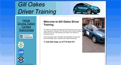 Desktop Screenshot of gilloakesdrivertraining.com