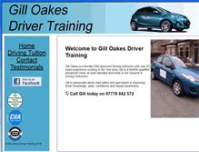 Tablet Screenshot of gilloakesdrivertraining.com